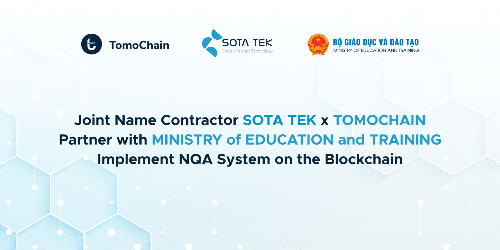 【 ブロックチェーン技術 】ベトナム教育訓練省と締結、国家資格証明システムを実装