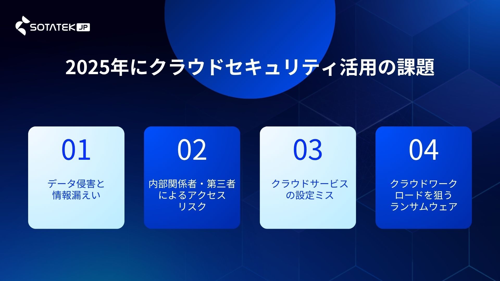 2025年にクラウドセキュリティ活用の課題