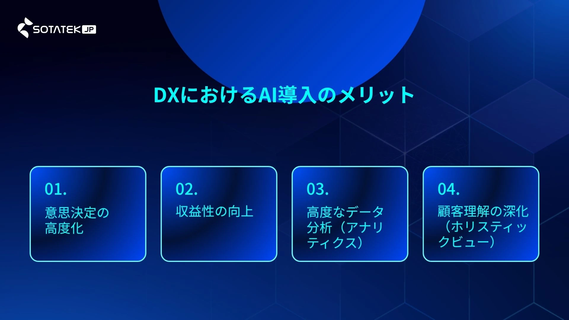 DXにおけるAI導入のメリット