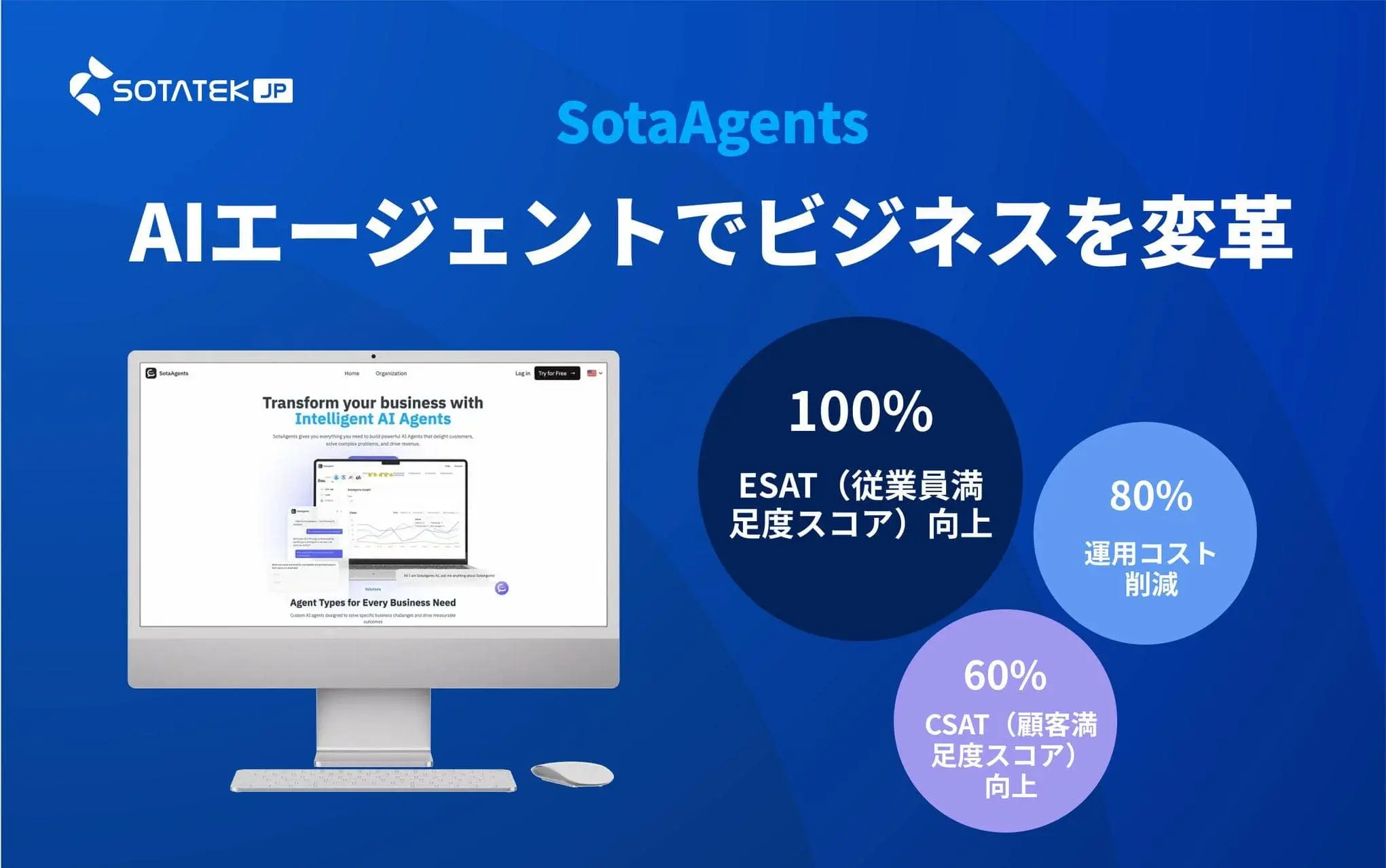 SotaAgents：AIエージェントでビジネスを変革する次世代プラットフォーム