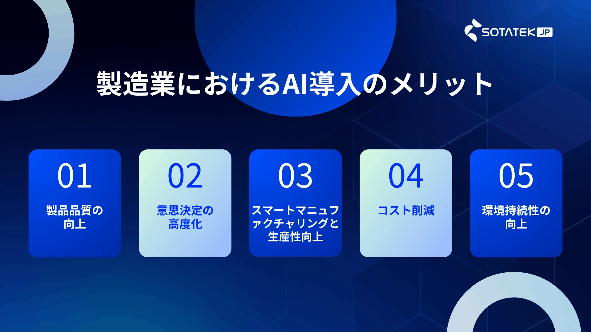 製造業における人工知能導入のメリット