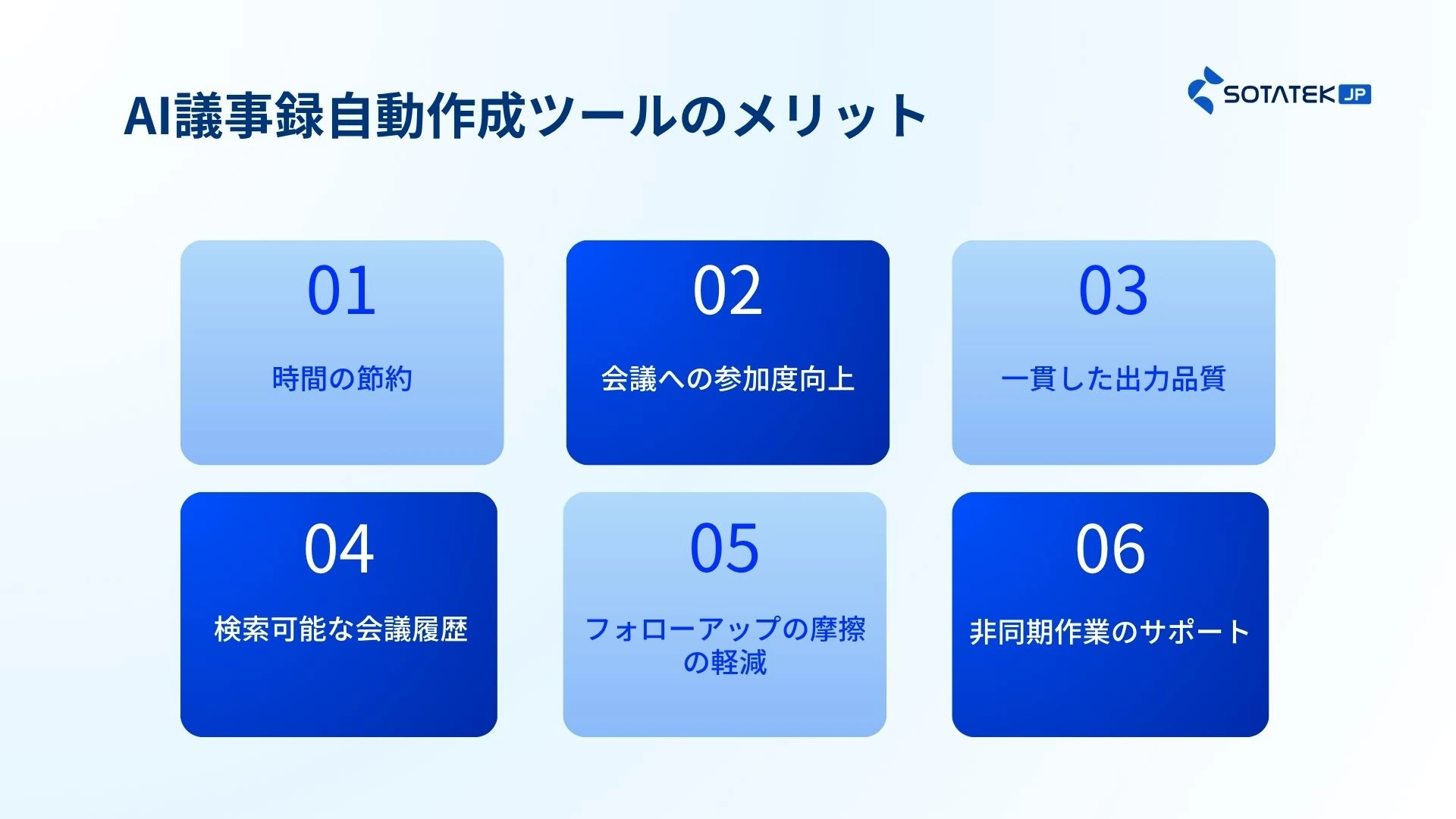 AI議事録自動作成ツールのメリット